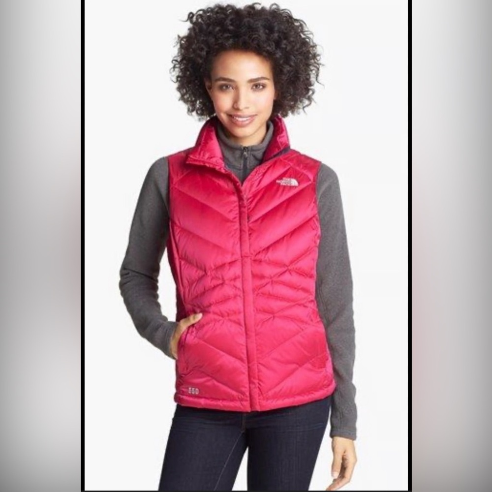 The North Face Women's Bright Pink Quilted Vest
Puffer Size: M